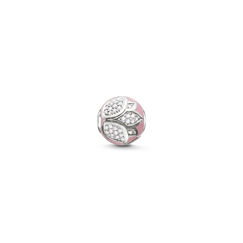 BEAD POUR BRACELET THOMAS SABO FLEUR DE LOTUS ROSE