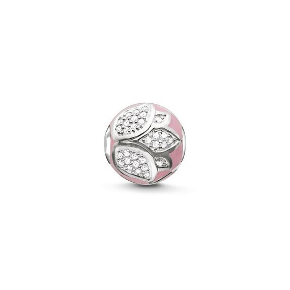 BEAD POUR BRACELET THOMAS SABO FLEUR DE LOTUS ROSE