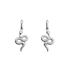 BOUCLES D OREILLES SERPENT FINITION ARGENTÉE PM