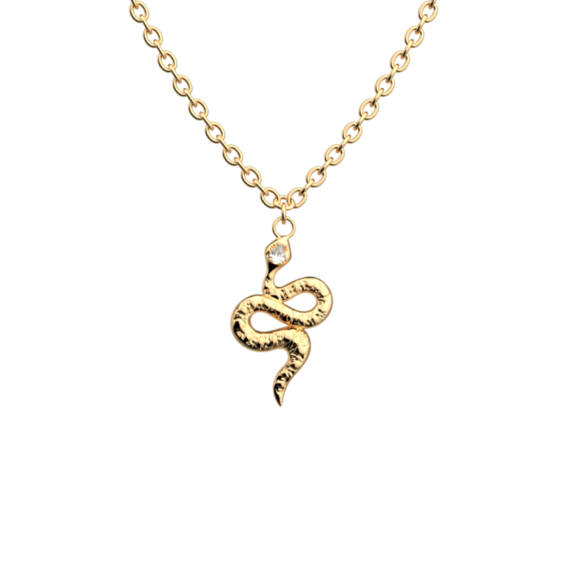 COLLIER SERPENT FINITION DORÉE