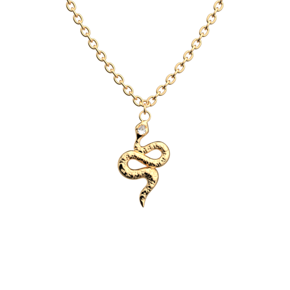 COLLIER SERPENT FINITION DORÉE