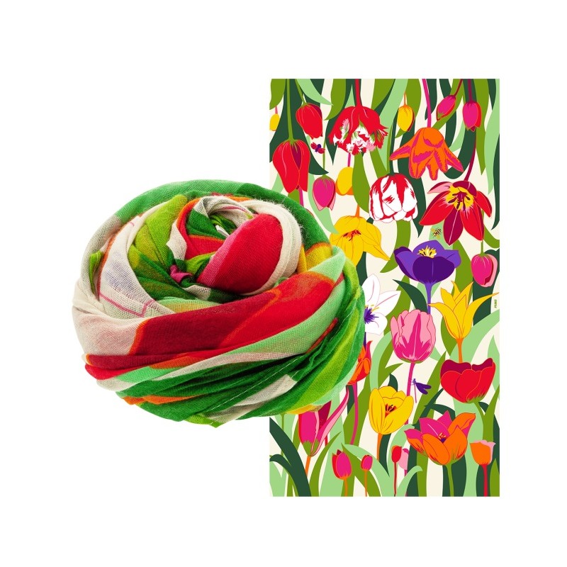 FOULARD PYLONES - TULIPES