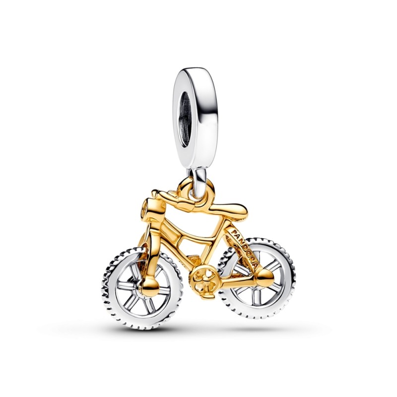 CHARM PENDANT VÉLO À ROUES TOURNOYANTES