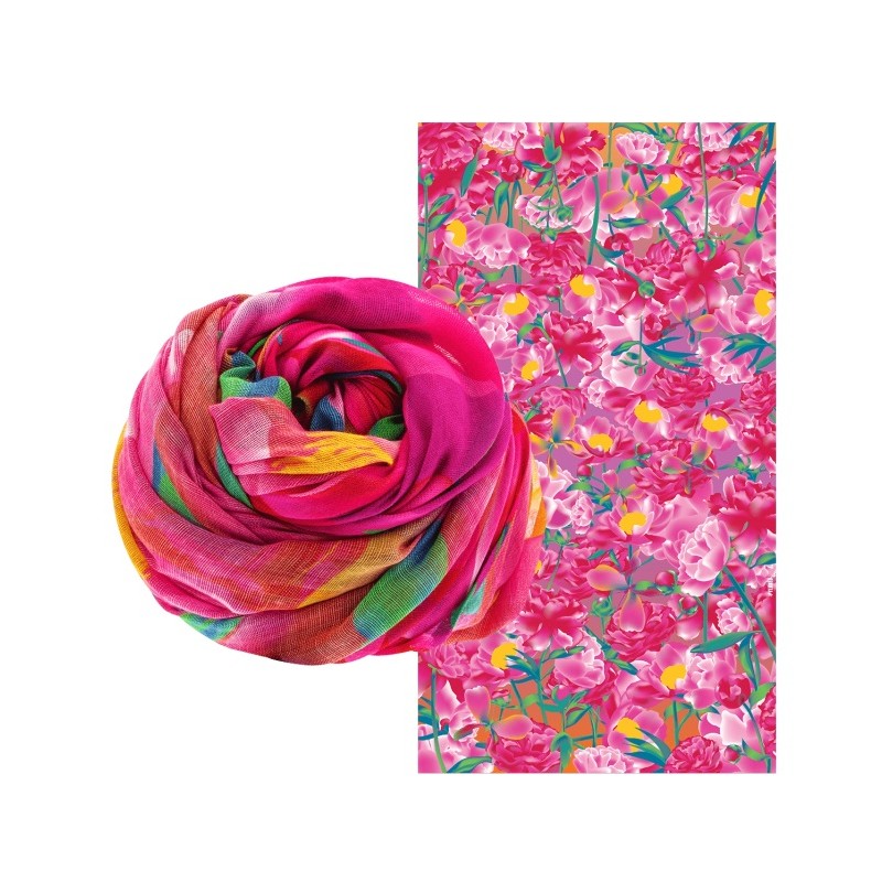 FOULARD PYLONES - AUBEPINE