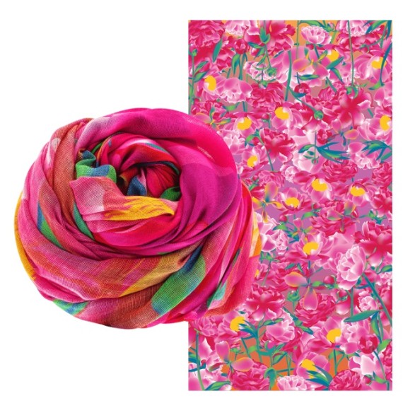 FOULARD PYLONES - AUBEPINE