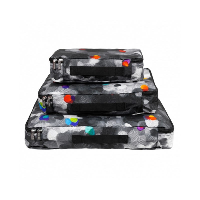 SET DE 3 POCHETTES DE VOYAGE PYLONES - BLACK PALETTE