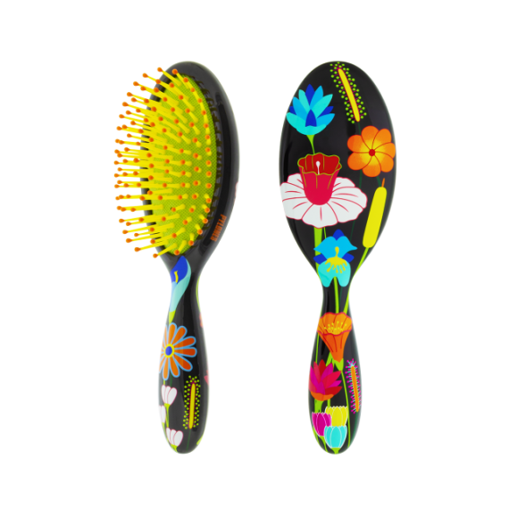 BROSSE À CHEVEUX PYLONE PETIT MODÈLE - JARDIN FLEURI