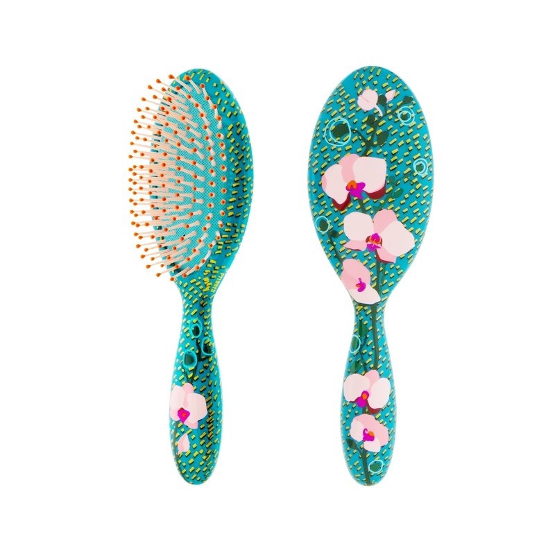 BROSSE À CHEVEUX PYLONE GRAND MODÈLE - ORCHID BLEU