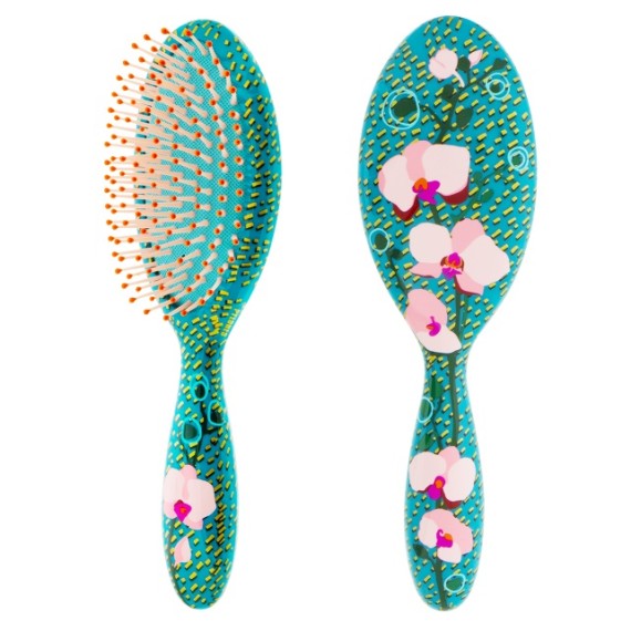 BROSSE À CHEVEUX PYLONE GRAND MODÈLE - ORCHID BLEU