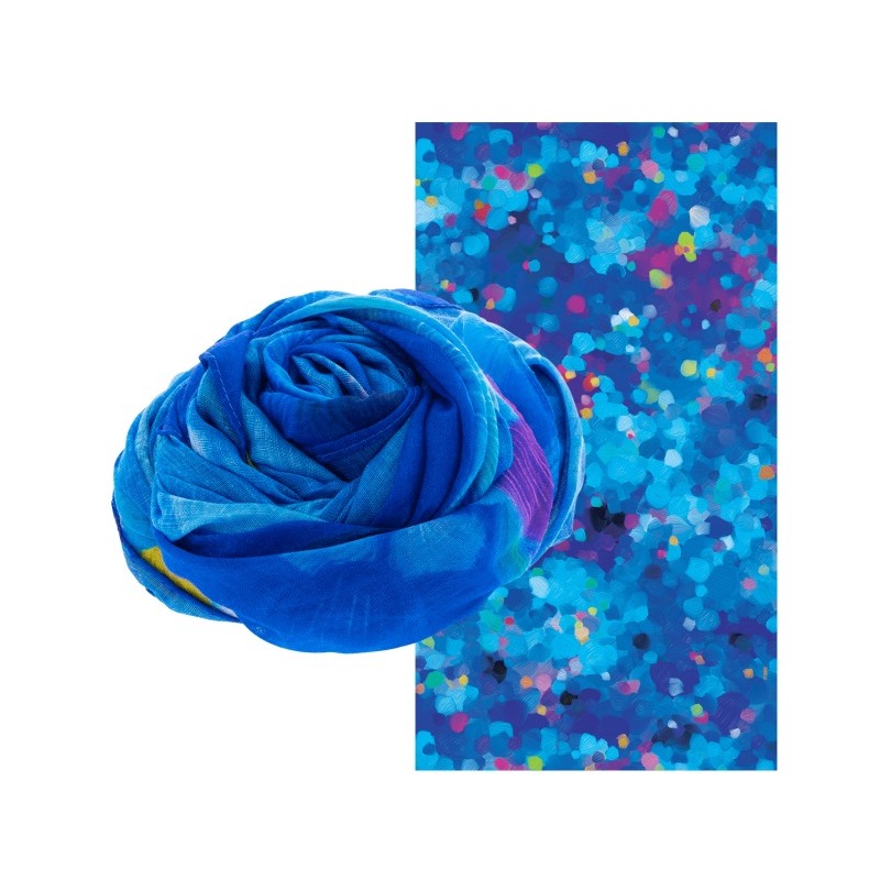 FOULARD PYLONES - BLUE PALETTE