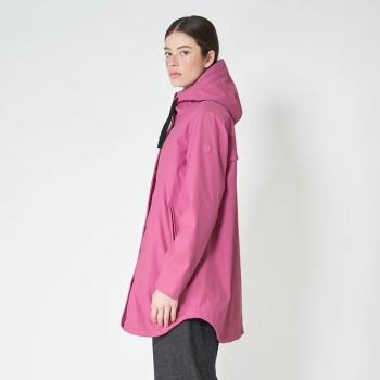 VESTE IMPERMÉABLE DOUBLÉE POLAIRE SNOW RED VIOLET T44