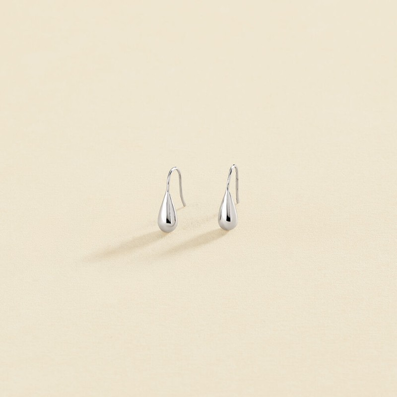 BOUCLES D OREILLES PENDANTES DANAE - ARGENTÉ