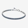 BRACELET RIVIÈRE BLEU SCINTILLANT 18CM