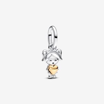 CHARM PENDANT FILLE HEUREUSE