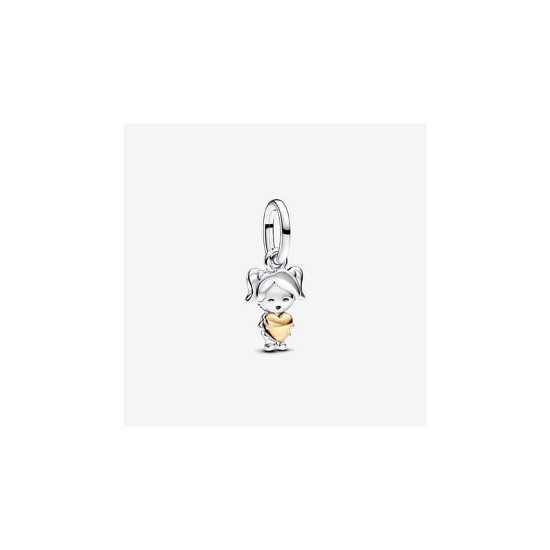 CHARM PENDANT FILLE HEUREUSE